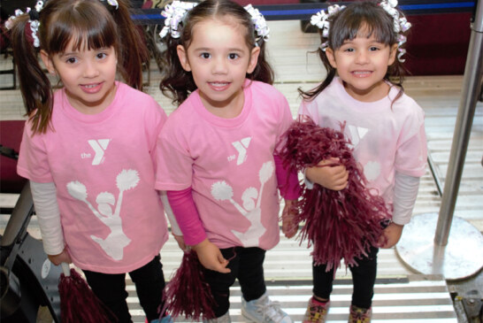 Westpark YMCA Cheerleaders, that includes three Latin’s girls, performed a dance at the Q